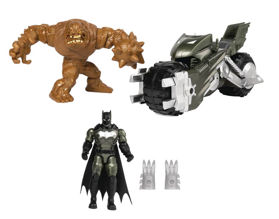 Batman 4-Inch Scale Batcycle Action Figure Set