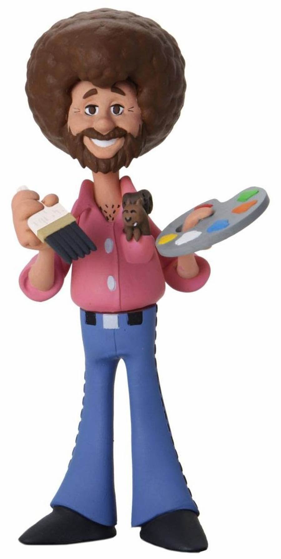 Toony Classics Bob Ross With Peapod 6-Inch Scale Action Figure