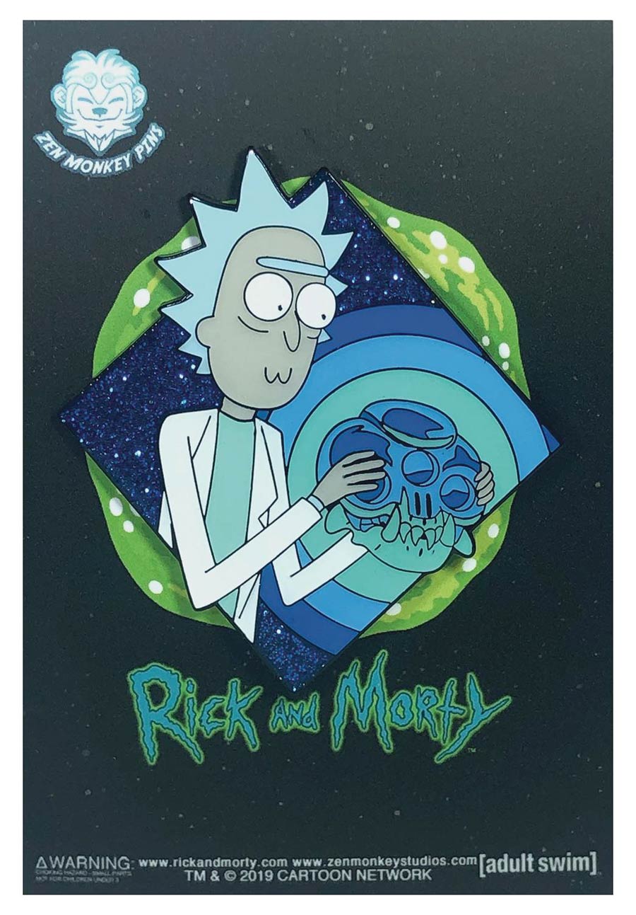 Rick And Morty Pin - Rick And The Crystal Skull Of Horowitz