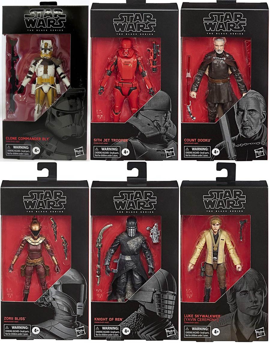 Star Wars Black Series 6-Inch 2020 Wave 4 Action Figure Assortment Case of 8 Figures