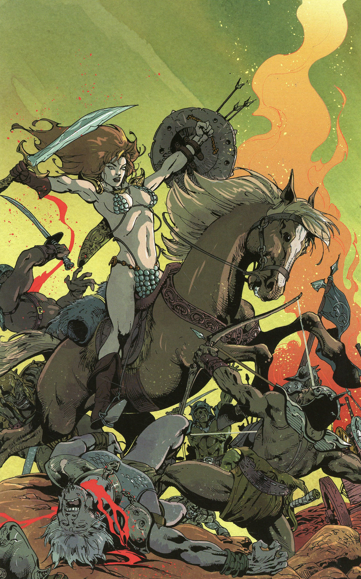 Killing Red Sonja #1 Cover F Incentive Roberto Castro Virgin Cover