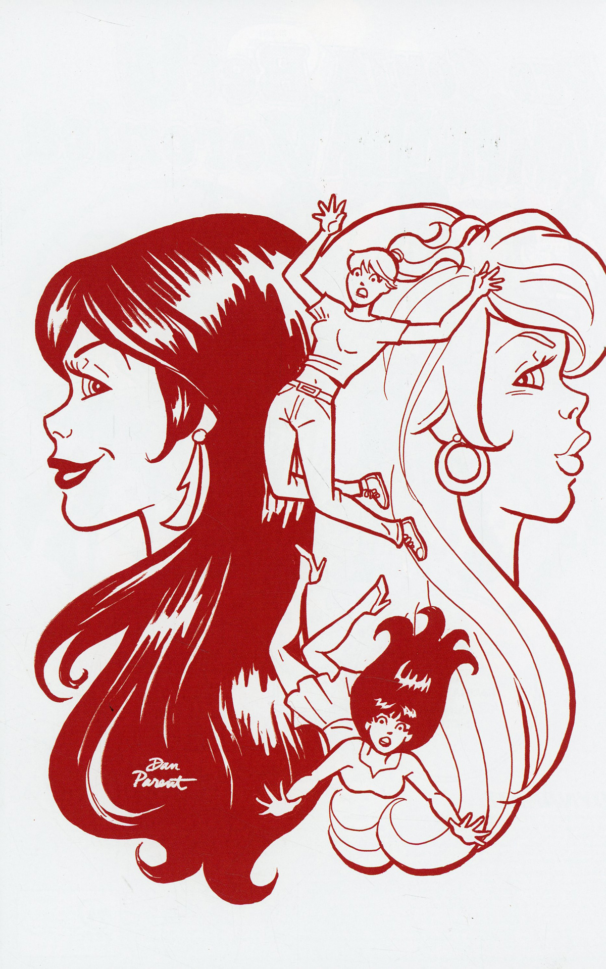 Red Sonja And Vampirella Meet Betty And Veronica #10 Cover K Incentive Dan Parent Red Tint Cover