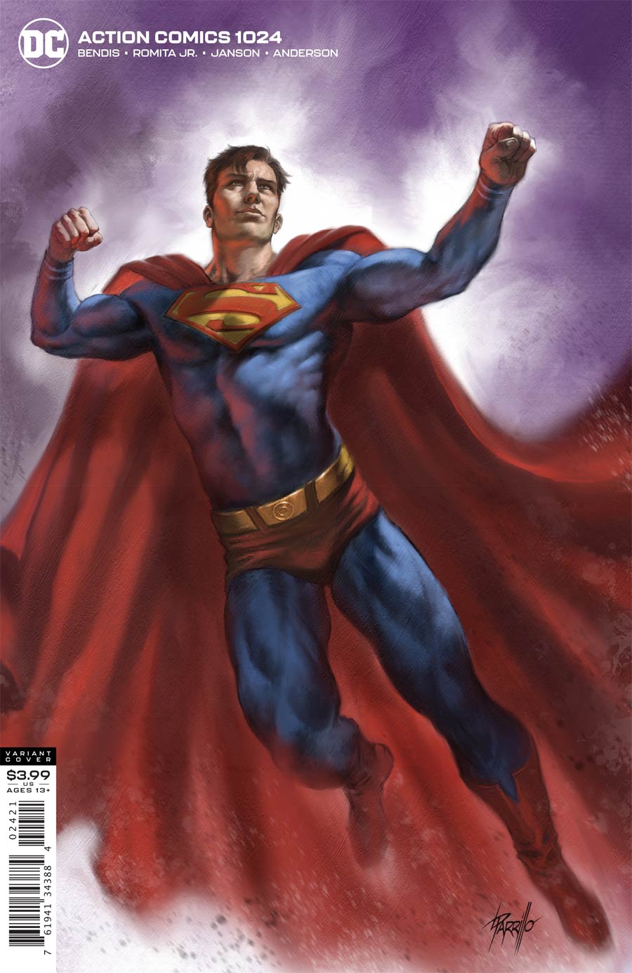 Action Comics Vol 2 #1024 Cover B Variant Lucio Parrillo Cover