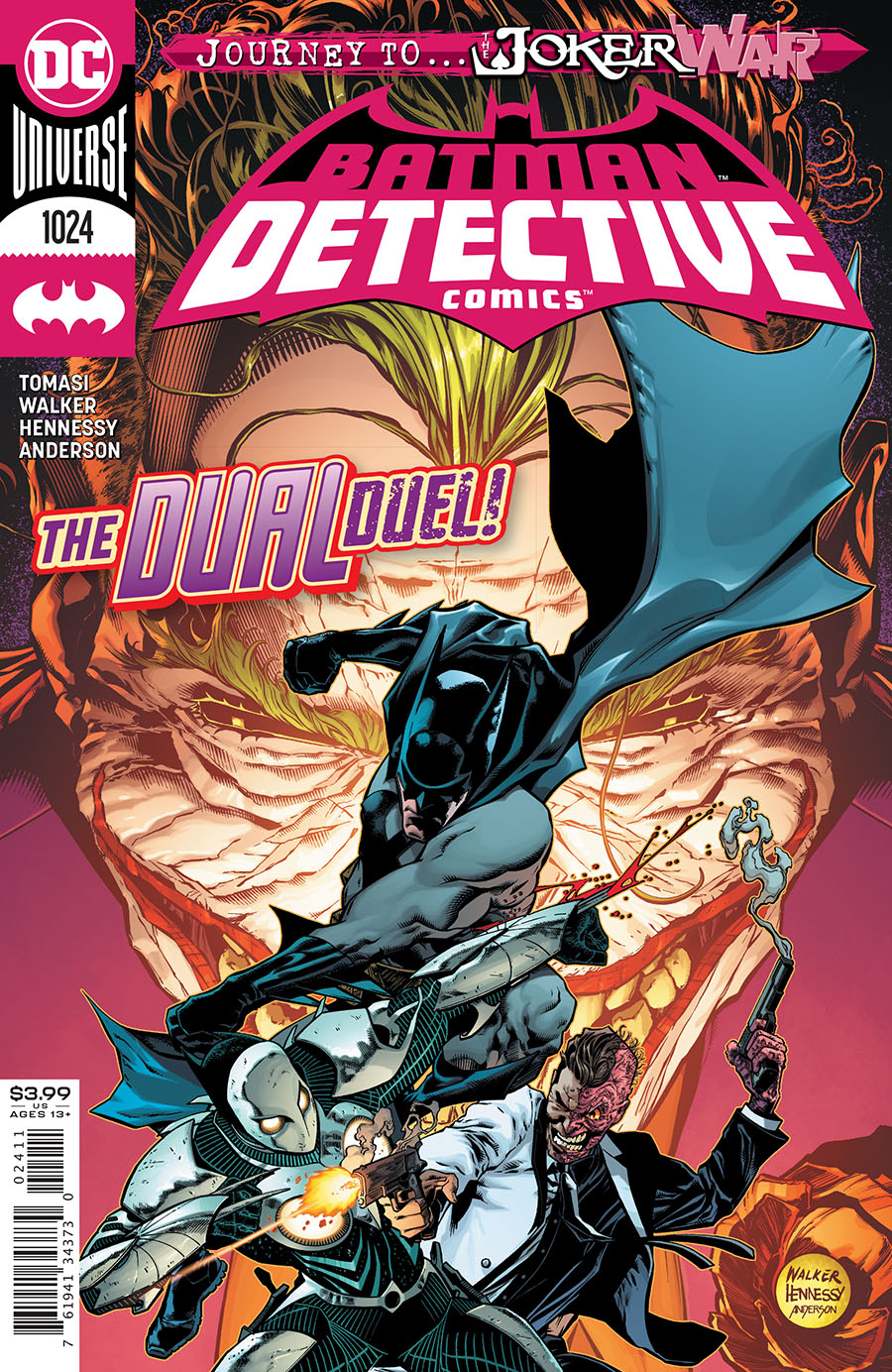 Detective Comics Vol 2 #1024 Cover A Regular Brad Walker & Andrew Hennessy Cover (Joker War Tie-In)