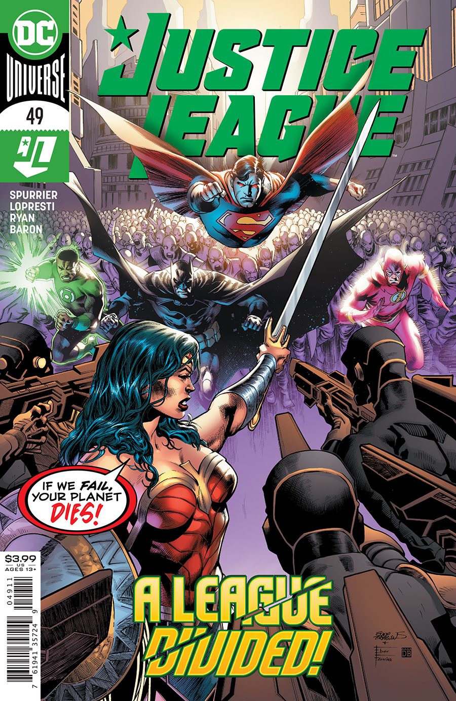 Justice League Vol 4 #49 Cover A Regular Eddy Barrows & Eber Ferreira Cover