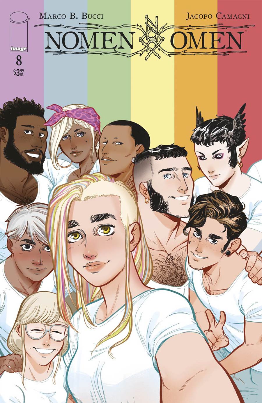 Nomen Omen #8 Cover C Variant Jacopo Camagni Pride Month Cover