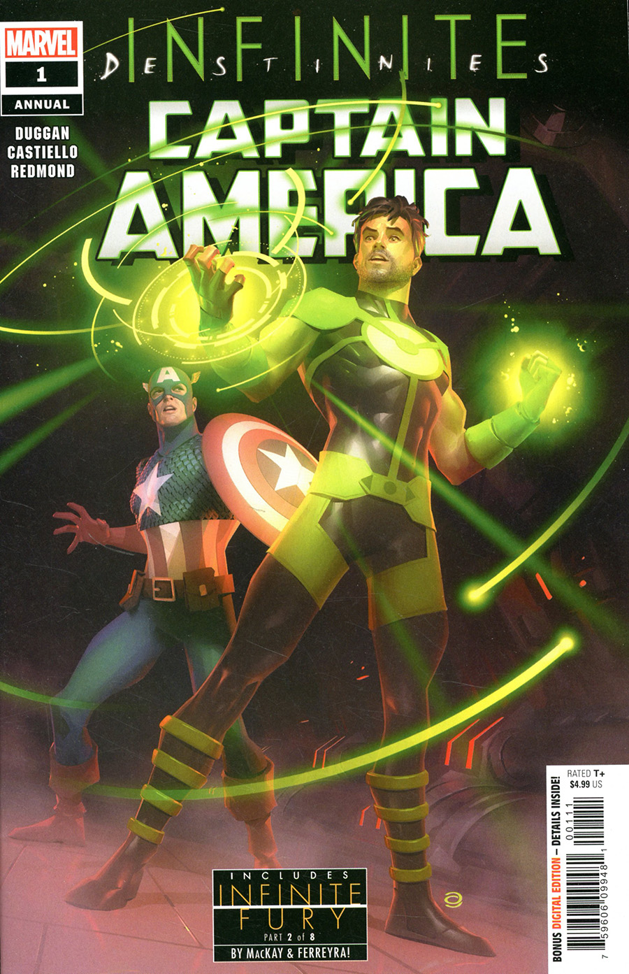 Captain America Vol 9 Annual #1 (2021) Cover A Regular Alex Garner Cover (Infinite Destinies Tie-In)