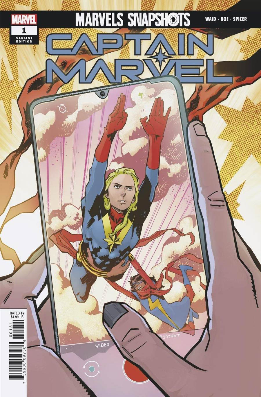 Captain Marvel Marvels Snapshots #1 Cover B Variant Claire Roe Cover