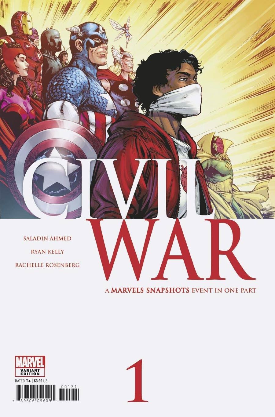Civil War Marvels Snapshots #1 Cover B Variant Ryan Kelly Cover