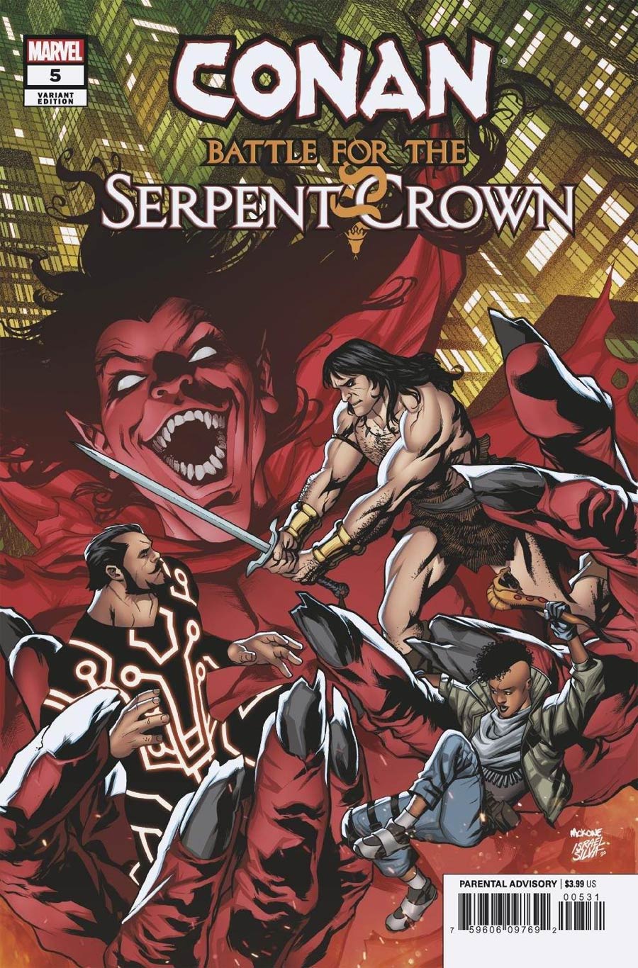 Conan Battle For The Serpent Crown #5 Cover B Variant Mike McKone Cover