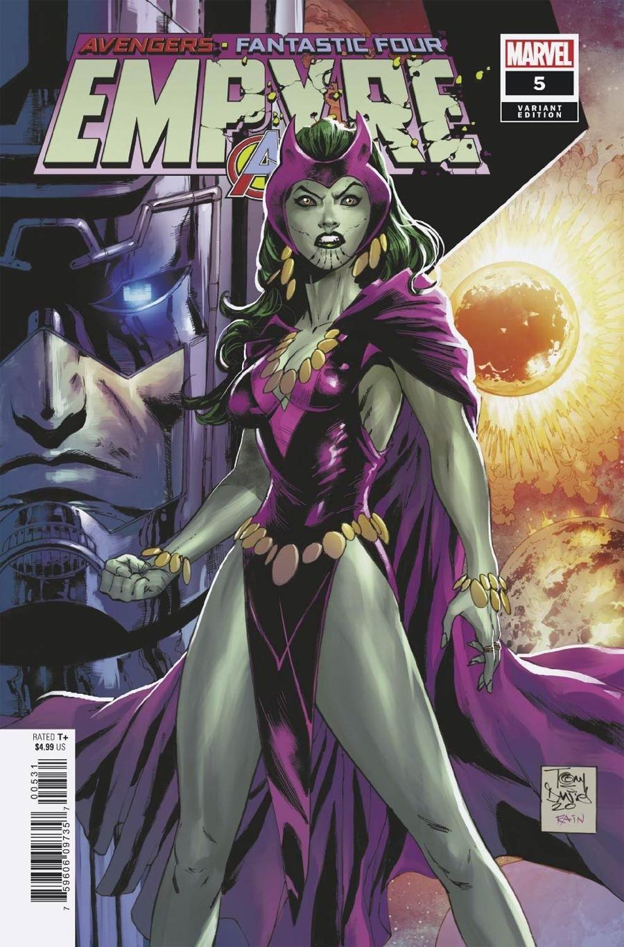 Empyre #5 Cover E Variant Tony S Daniel Kree Skrull Cover