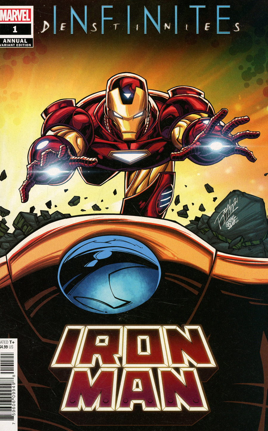 Iron Man Vol 6 Annual (2021) #1 Cover B Variant Ron Lim Connecting Cover (Infinite Destinies Tie-In)