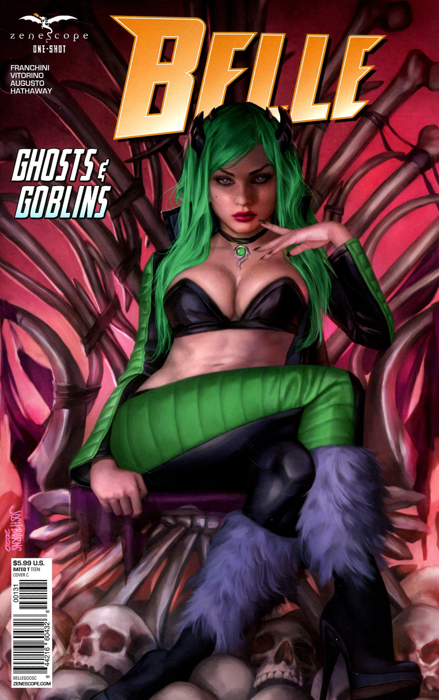 Grimm Fairy Tales Presents Belle Ghost And Goblins One Shot Cover C Josh Burns