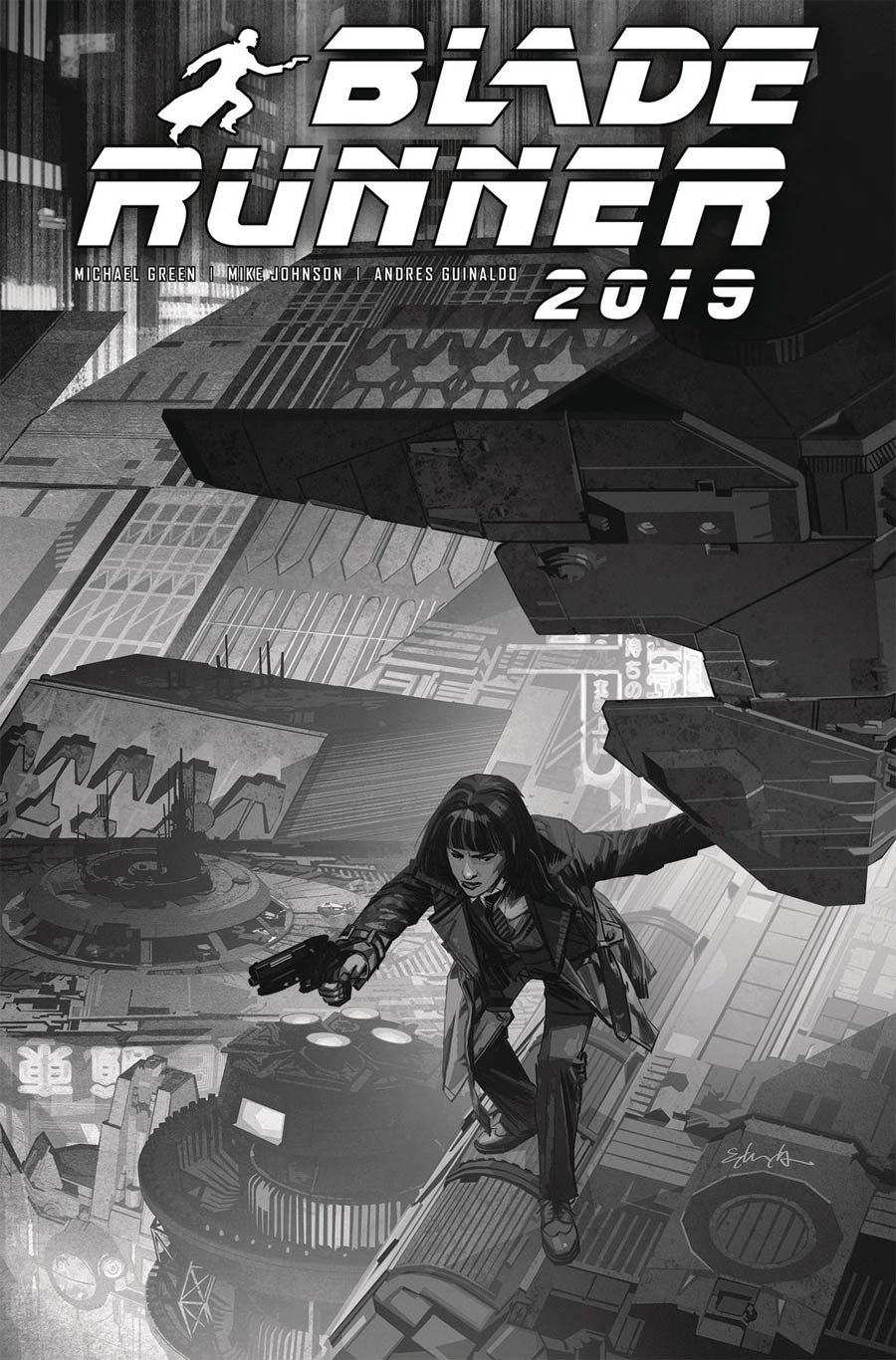 Blade Runner 2019 #9 Cover E Variant Tommy Lee Edwards Black & White Cover
