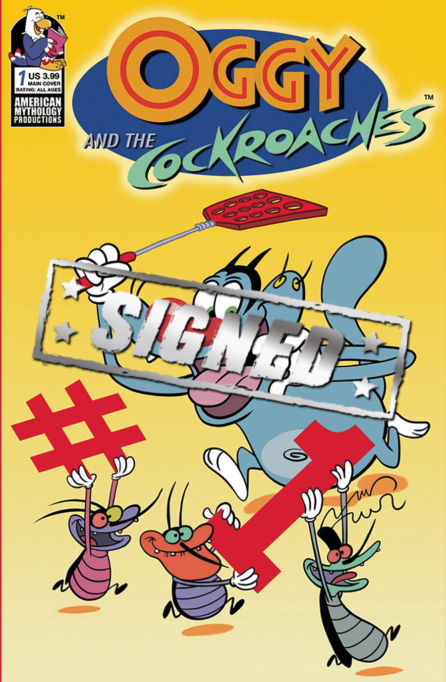 Oggy And The Cockroaches #1 Cover D Signed By SA Check