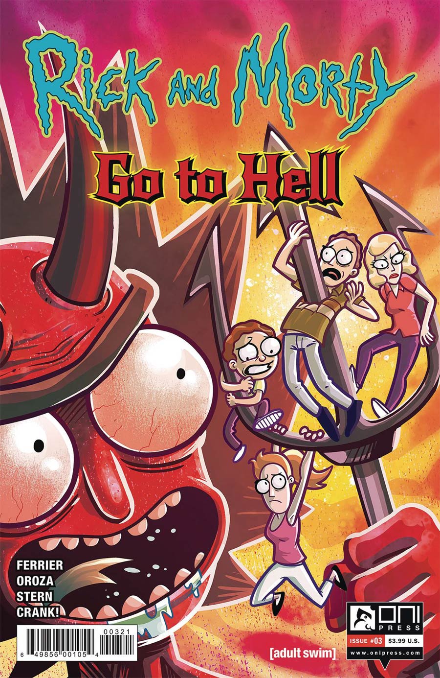 Rick And Morty Go To Hell #3 Cover B Variant Fred C Stresing Cover