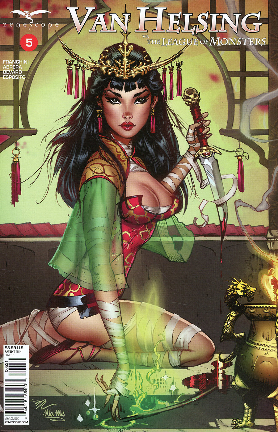 Grimm Fairy Tales Presents Van Helsing vs The League Of Monsters #5 Cover C Michael Dooney