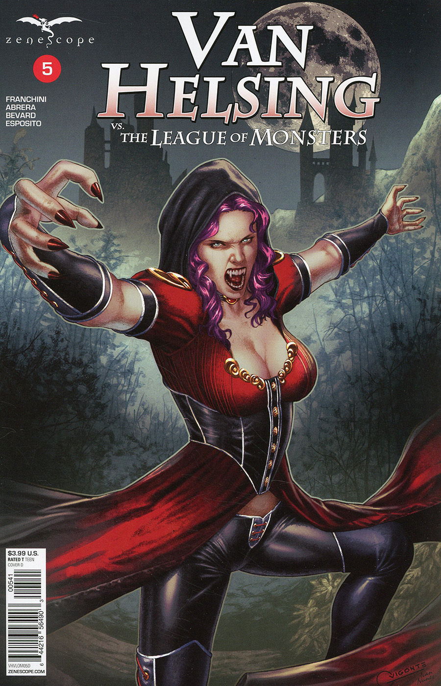 Grimm Fairy Tales Presents Van Helsing vs The League Of Monsters #5 Cover D Geebo Vigonte