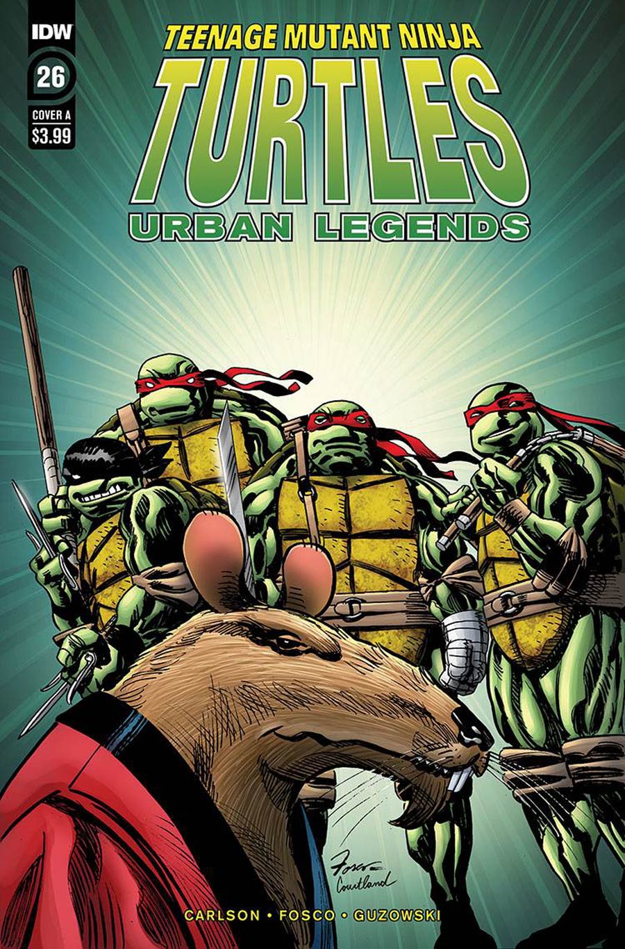 Teenage Mutant Ninja Turtles Urban Legends #26 Cover A Regular Frank Fosco Cover