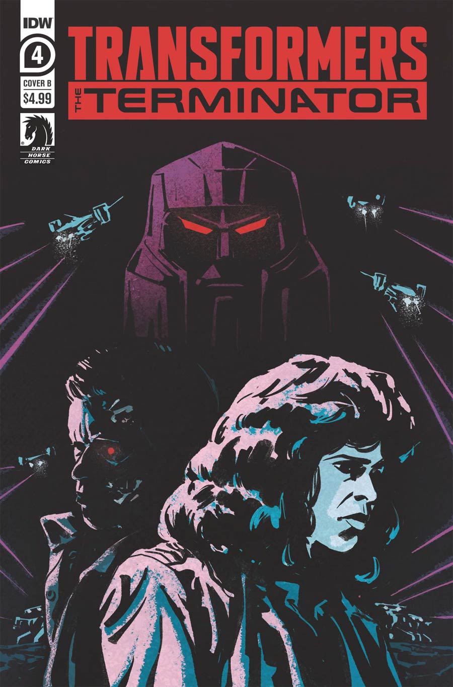 Transformers vs Terminator #4 Cover A Regular Gavin Fullerton Cover