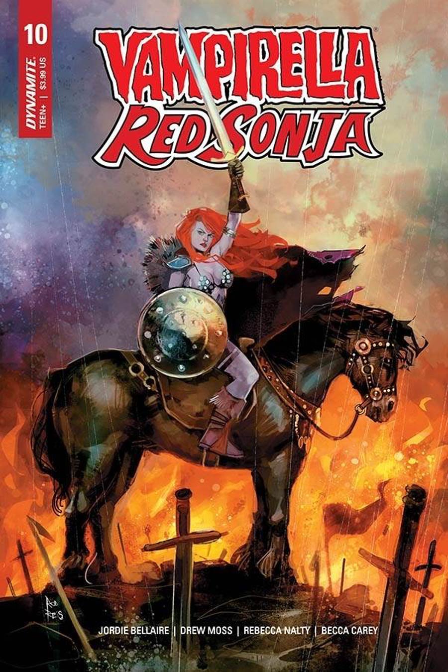 Vampirella Red Sonja #10 Cover B Variant Rod Reis Cover