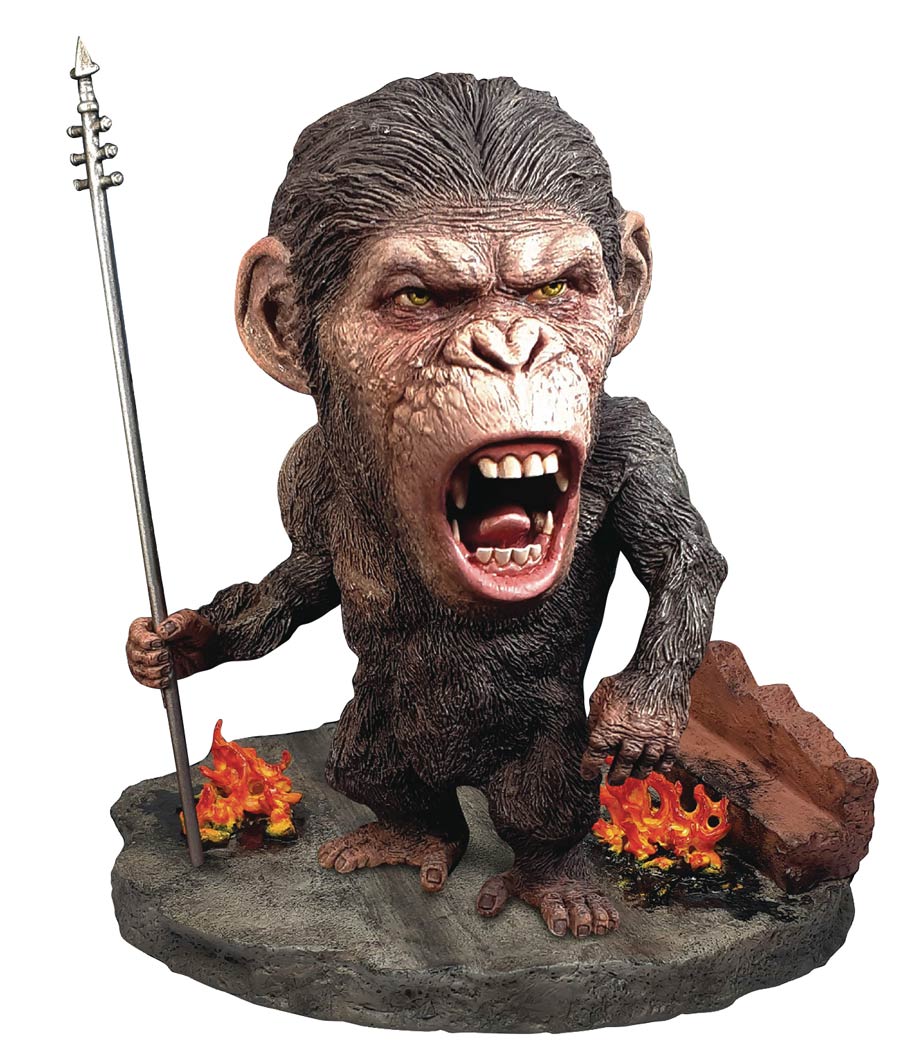 Rise Of The Planet Of The Apes Caesar Chain Deluxe Defo Real Soft Vinyl Statue