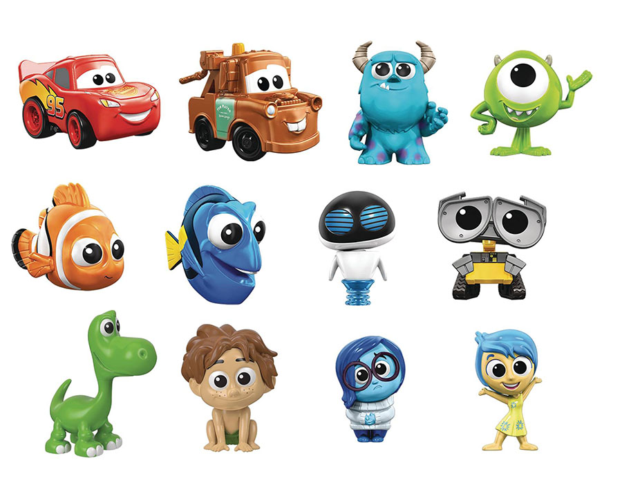 Disney Pixar Mini Figure Blind Mystery Box Display