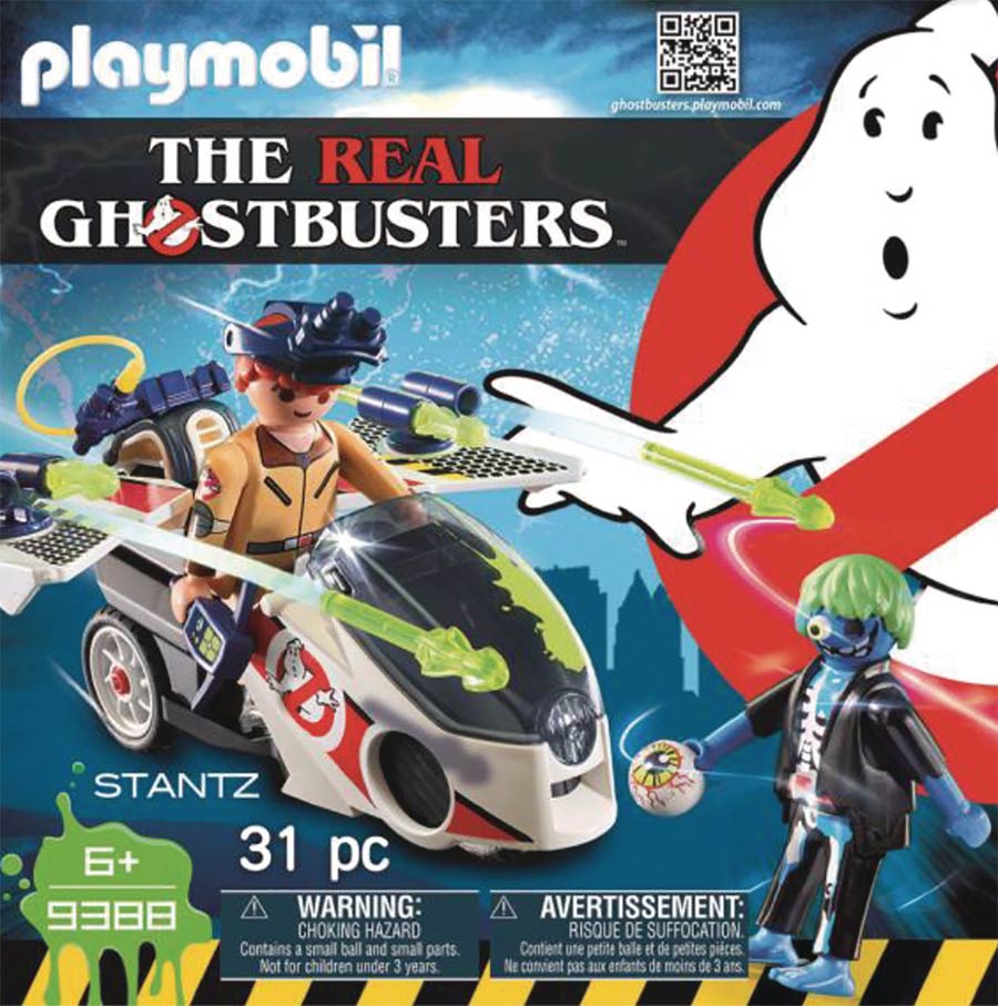 Playmobil Real Ghostbusters Ray Stantz With Skybike Action Figure Set