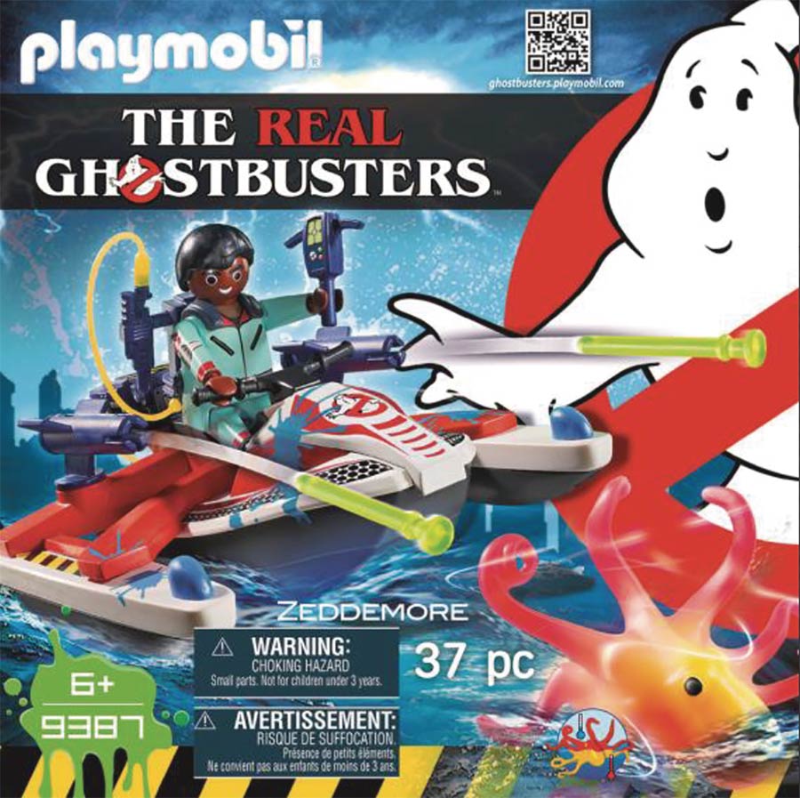 Playmobil Real Ghostbusters Winston Zeddemore With Aqua Scooter Action Figure Set