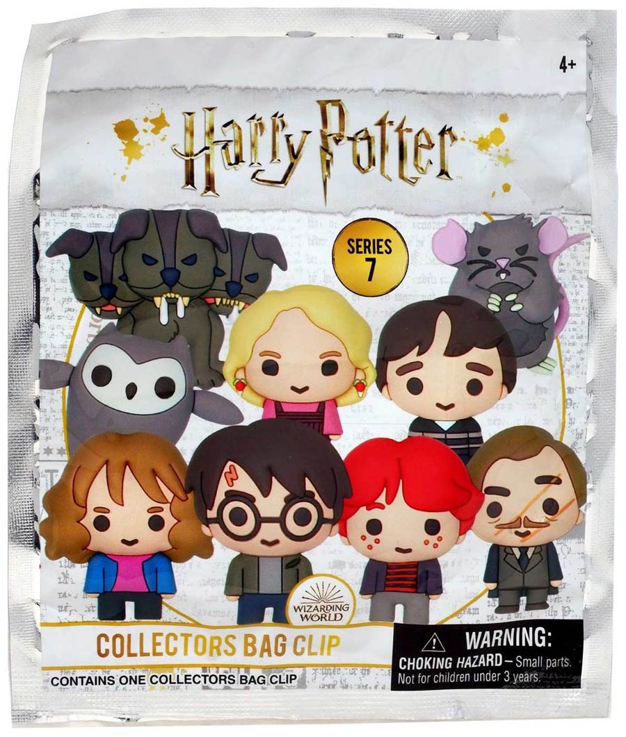 Harry Potter 3D Foam Bag Clip Series 7 Blind Mystery Box 24-Piece Display