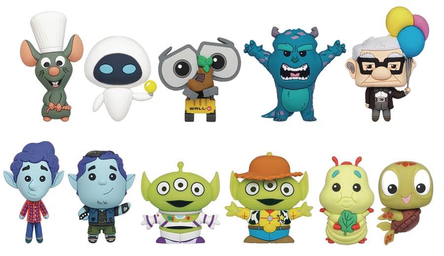 Pixar 25th Anniversary 3D Foam Bag Clip Blind Mystery Box 24-Piece Display