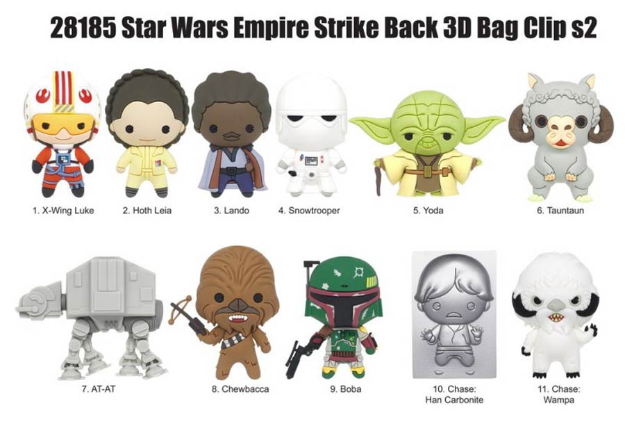 Star Wars The Empire Strikes Back 3D Foam Bag Clip Series 2 Blind Mystery Box 24-Piece Display