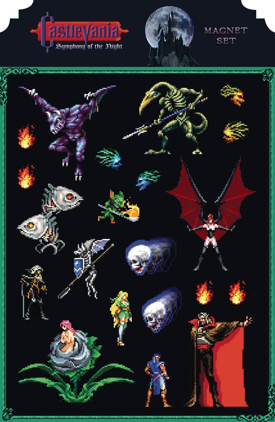 Castlevania Symphony Of The Night Magnet Set