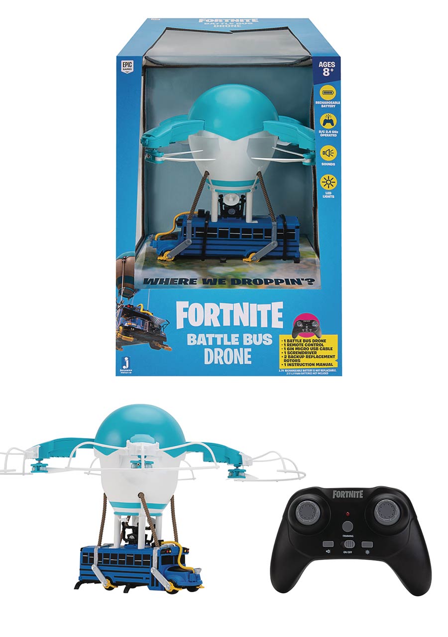 Fortnite Battle Bus 7-Inch Drone