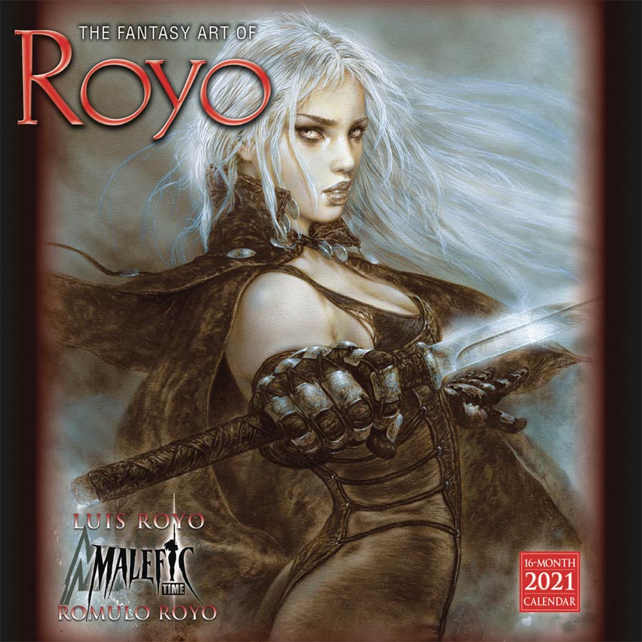 Fantasy Art Of Luis Royo 2021 Wall Calendar