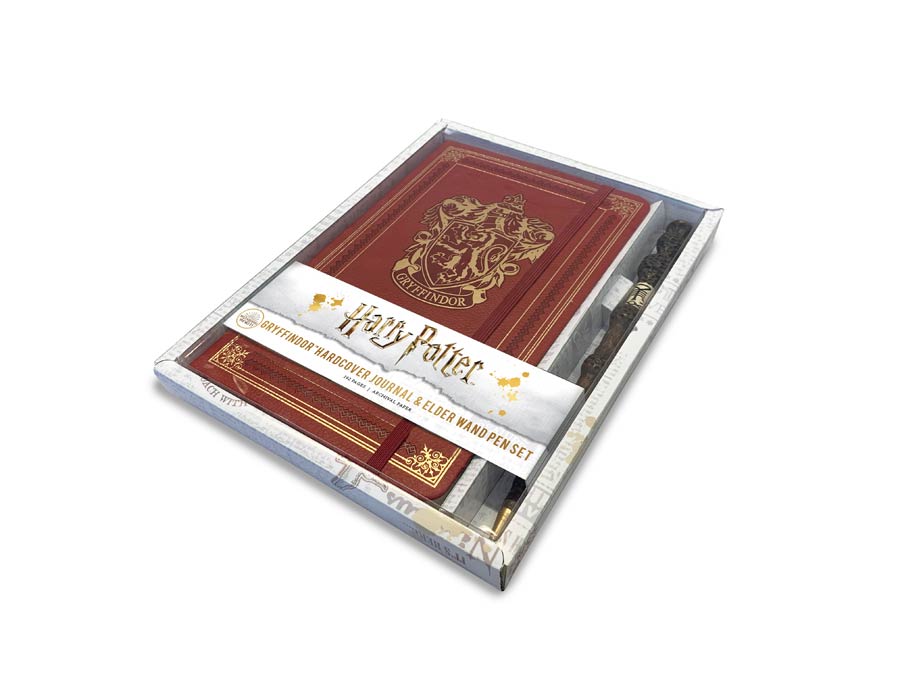 Harry Potter Gryffindor Journal And Elder Wand Pen Set
