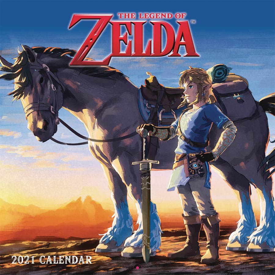Legend Of Zelda 2021 Wall Calendar