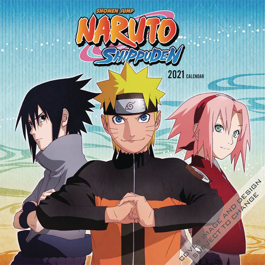 Naruto Shippuden 2021 Wall Calendar