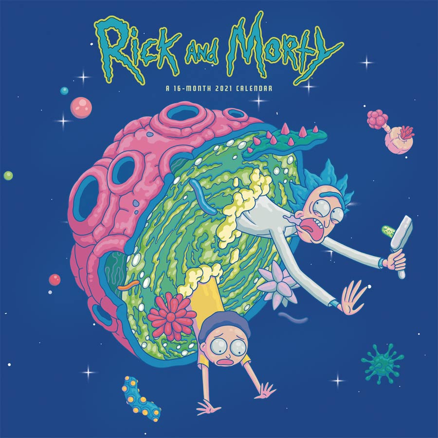 Rick And Morty 2021 Wall Calendar
