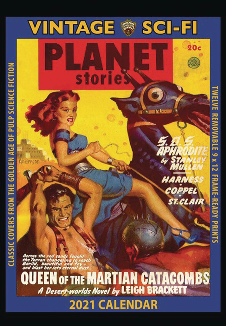 Vintage Sci-Fi 2021 Wall Calendar