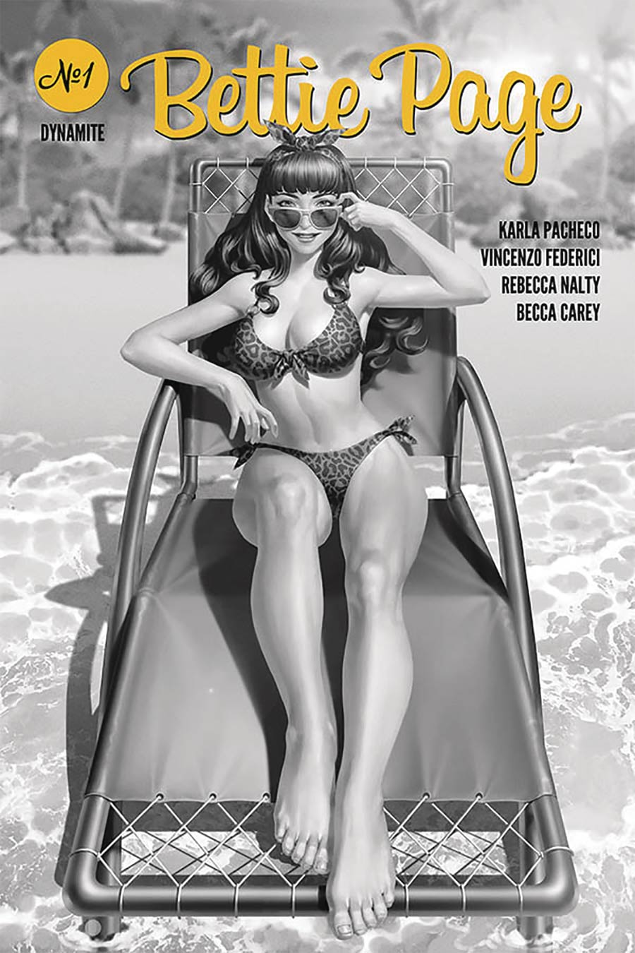 Bettie Page Vol 3 #1 Cover M Incentive Junggeun Yoon Black & White Cover