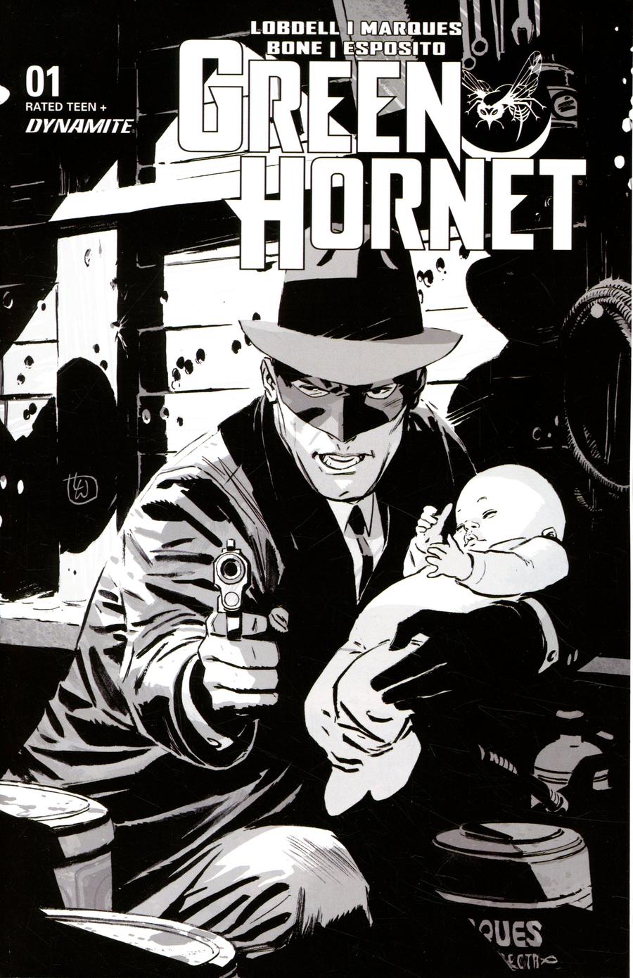 Green Hornet Vol 5 #1 Cover M Incentive Lee Weeks Black & White Cover