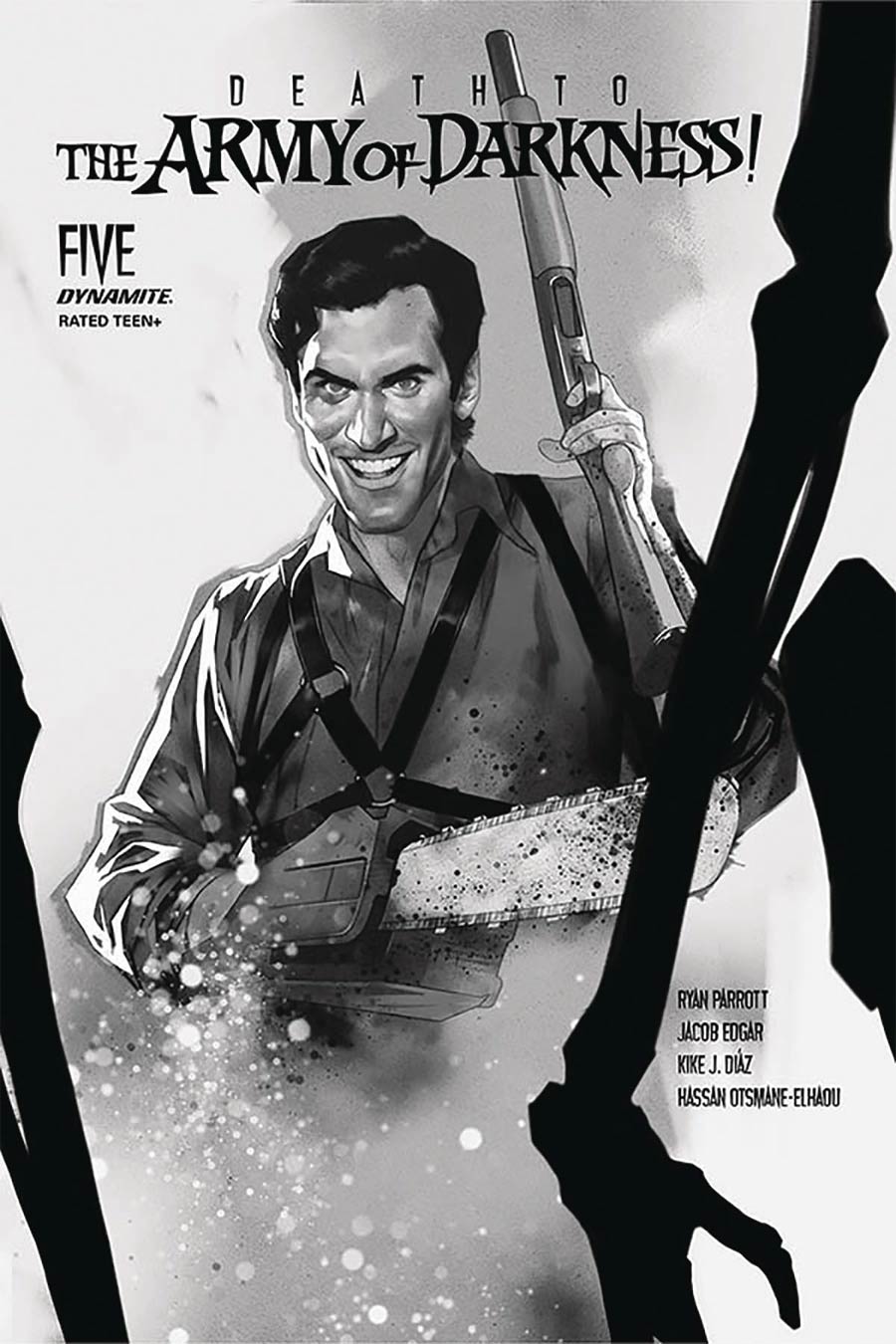 Death To The Army Of Darkness #5 Cover M Incentive Ben Oliver Black & White Cover