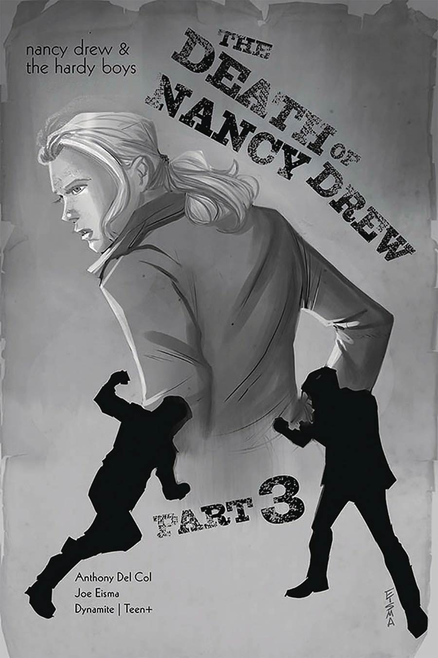 Nancy Drew And The Hardy Boys Death Of Nancy Drew #3 Cover B Incentive Joe Eisma Black & White Cover