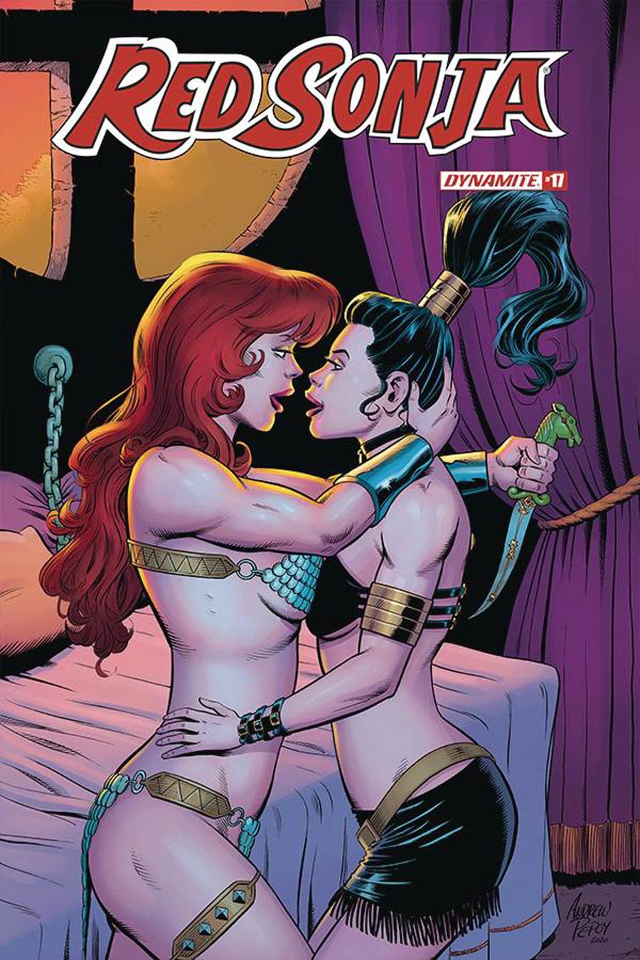 Red Sonja Vol 8 #17 Cover H Incentive Andrew Pepoy Seduction Variant Cover