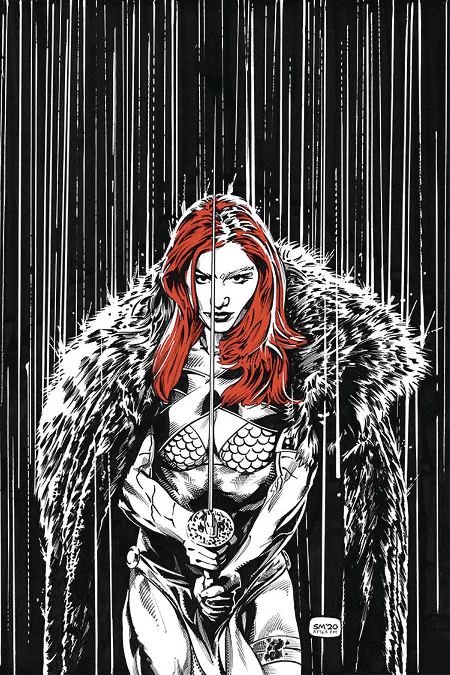 Red Sonja Vol 8 #17 Cover K Incentive Stephen Mooney Frank Miller Homage Virgin Variant Cover