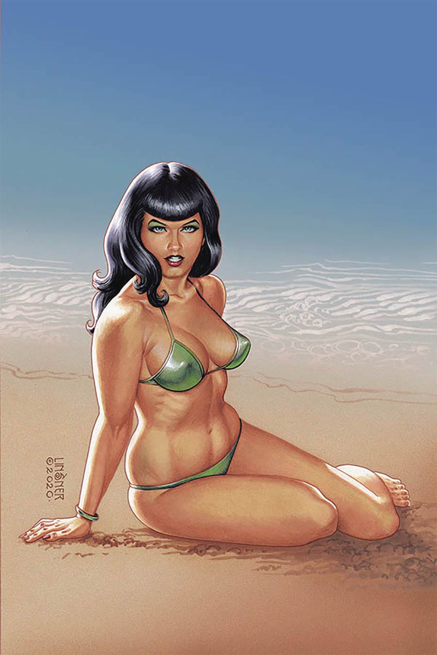 Bettie Page Vol 3 #1 Cover T Limited Edition Joseph Michael Linsner Virgin Cover