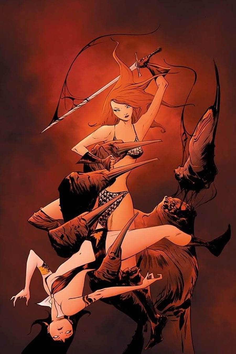 Vampirella Red Sonja #10 Cover R Limited Edition Jae Lee Virgin Cover