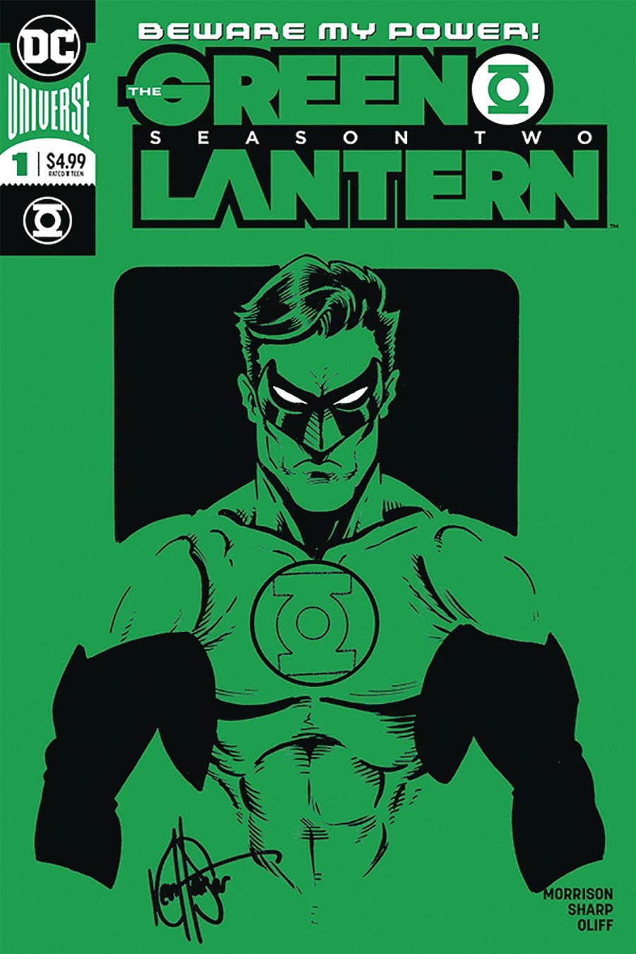 Green Lantern Vol 6 Season 2 #1 Cover E DF Signed & Remarked By Ken Haeser