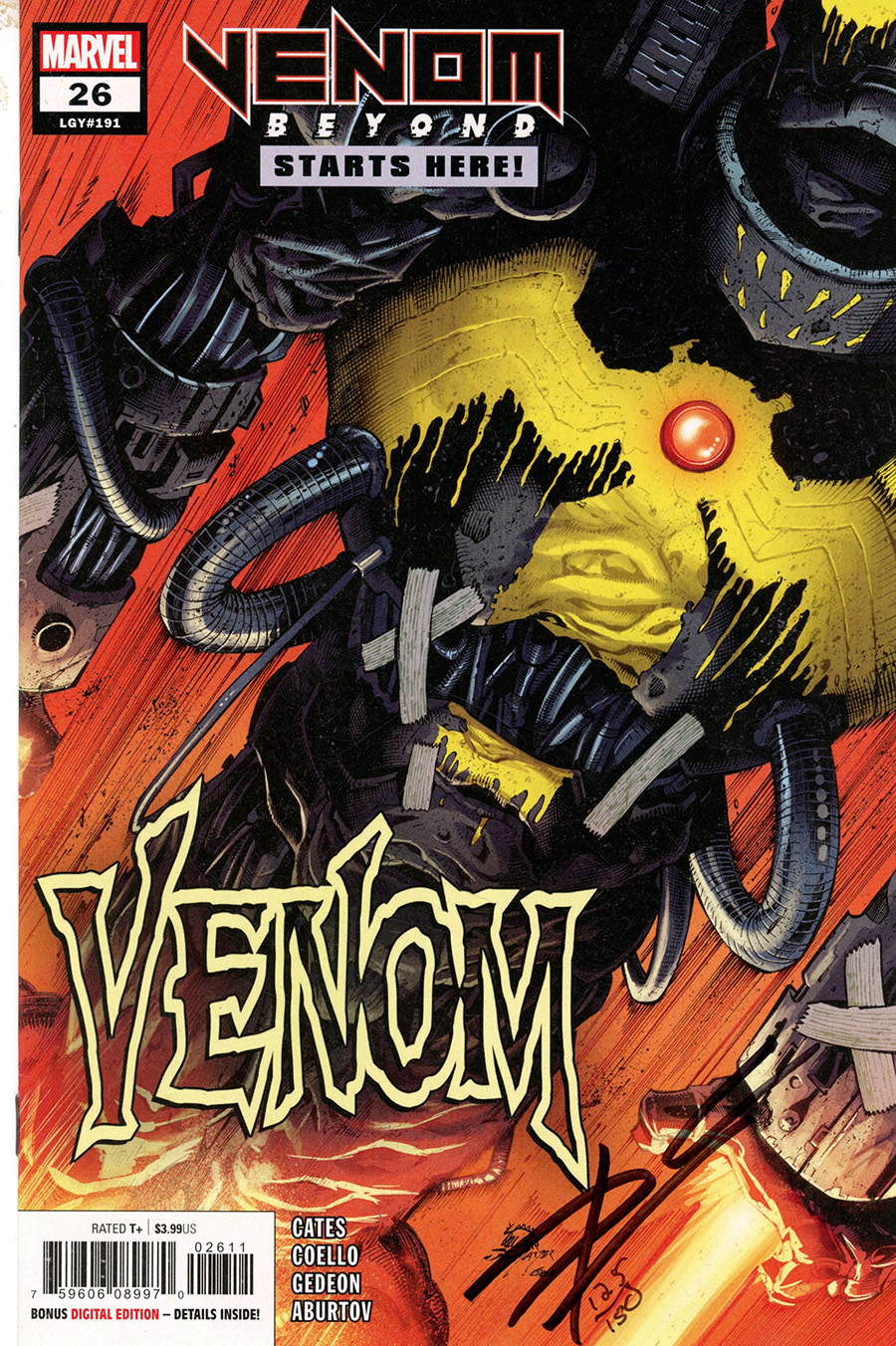 Venom Vol 4 #26 Cover D DF Signed By Donny Cates